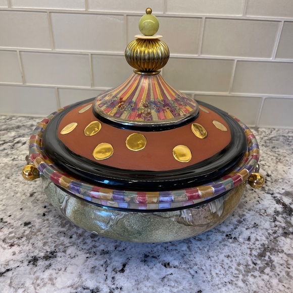MacKenzie-Childs Other - Torquay Frank Mustard by Mackenzie-Childs Covered Tureen Pristine
